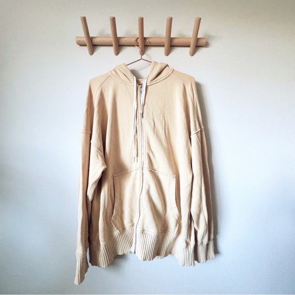 Aerie Down to Earth Cozy Yellow Hoodie - Picture 2 of 13